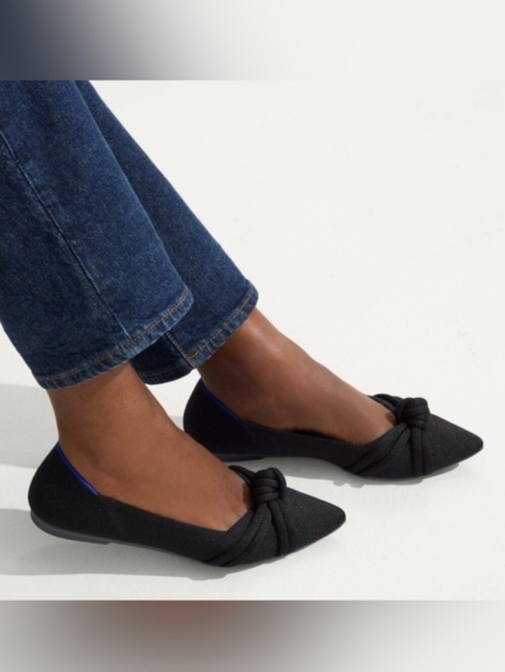 ROTHY'S The Knot Point II BlackFlats Size 8.5